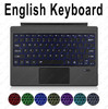 Backlit Keypad for Microsoft Surface Pro 3 4 5 6 7 8 9 X Go 1 2 3 Trackpad Wireless Magnetic Keyboard Arabic Ñ Korean AZERTY