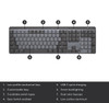 Logitech MX Mechanical Mechanical Wireless Bluetooth Keyboard with Logi Bolt USB Office Gaming Keyboard for Windows IOS Android
