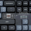 Keychron K5 Pro A QMK/VIA Wireless Mechanical Keyboard 100% Layout Custom Programmable White Backlit Low Profile Gateron Switch