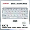 CoolKiller CK98 Mechanical Keyboard Hot-Swap Bluetooth 2.4G Wireless With OLED Monitor RGB Polar Bear Transparent Gasket Gaming