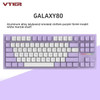 VTER galaxy80 mechanical keyboard three-mode Full key hot swap PBT keycaps Aluminum alloy customized Office gaming keyboard