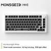 Akko Monsgeek M1w Mechanical Keyboard Kit Three Mode 75% 82 Keys Aluminum Gasket Hot-Swap Rgb Wireless Gaming Keyboard Accessory