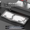 MONKA Alice67Pro Mechanical Keyboard Aluminium Alloy Three Mode Alice RGB Wireless Gaming Keyboard 4000mAh Pc Gamer Mac Office