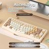 MONKA Alice67Pro Mechanical Keyboard Aluminium Alloy Three Mode Alice RGB Wireless Gaming Keyboard 4000mAh Pc Gamer Mac Office