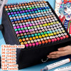 12-168 Colores Markers Brush Pens Set Painting Drawing Manga Highlighter School Art Supplies For Artist Korean Stationery