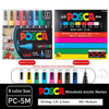 UNI POSCA Marker Pen Set,Acrylic Plumones Rotuladores PC-1M,3M,5M,8K,17K,7/8/15 Colors POP Poster Pen/Graffiti Advertisement Art