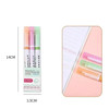 3/6/8pcs Line Shaped Highlighter Roller Tip Curve Liner Marker Pens Kawaii Manga Graffiti Pens Korean Stationery Office Supplies