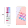 3/6/8pcs Line Shaped Highlighter Roller Tip Curve Liner Marker Pens Kawaii Manga Graffiti Pens Korean Stationery Office Supplies