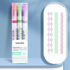 3/6/8pcs Line Shaped Highlighter Roller Tip Curve Liner Marker Pens Kawaii Manga Graffiti Pens Korean Stationery Office Supplies