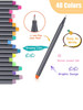 Bview Art Colored Pens Fine Point Markers Fine Tip Drawing Pens Fineliner Pen for Journaling Writing Note Art Office