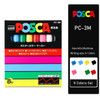 Uni Posca Acrylic Paint Marker Pens Set Plumones Marcadores Japanese Stationery PC-1M 3M 5M For Colores Art Supplies Graffiti