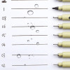 1/ 3 pcs Pigment Liner Micron Pen Neelde Drawing Manga Pen Brush Art Markers Waterproof Fineliner Sketching Pen Stationery
