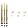 1/ 3 pcs Pigment Liner Micron Pen Neelde Drawing Manga Pen Brush Art Markers Waterproof Fineliner Sketching Pen Stationery