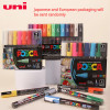 Uni Posca Paint Marker Pen - Extra Fine Point 8/12 Colors PC-1M for Rock Mug Ceramic Glass Wood Fabric Metal Painting Quick Dry