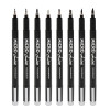 Hand Lettering Pens, Calligraphy Brush Pen, Pigment Liner Micron Pen Black Markers Set for Artist Sketch, Technical, Beginners
