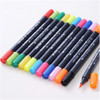 Double head Coloring Brush Pen 48 Color Set Flexible Brush Marker Water Color Pen Liquid- Ink Painting Supplies