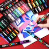 Japan UNI POSCA Marker Pen Stackable Color Graffiti Draw Advertising Pen PC-1M/3M/5M 21/24 Color Set Art Supplies Accessories