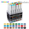 Finecolour EF100 Professional Art Markers Pen 24/36/48/60/72 Colors Dual Head Drawing Brush Alcohol Based Painting Marker Sketch