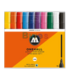 Molotow ONE4ALL Acrylic Paint Marker Set, 4mm, High-covering, Premium Acrylic-based Pigment Paint , Art Supplies