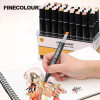 Finecolour EF103 Alcohol Based Art Marker Pen With Box 12/24/36/48/60/72/240 Colors Double-Headed Soft Professional Oily Markers