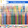 Acrylic Paint Pen Pack of 80 Water Based 0.7mm Extra Fine Tip Acrylic Paint Pens Markers Set for Rocks Painting Art Supplies