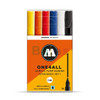 Molotow ONE4ALL Acrylic Paint Marker Set, 2mm, High-covering, Premium Acrylic-based Pigment Paint Pen, Art Supplies