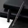 HERO Black Forest Metal Fountain Pen Titanium Black Extra Fine Nib Beautiful Tree Texture Excellent Writing Gift Pen