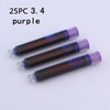 Fountain Pen ink refills 25pcs diameter 2.6mm 3.4mm standards international Stationery Office supplies INK PEN