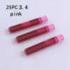 Fountain Pen ink refills 25pcs diameter 2.6mm 3.4mm standards international Stationery Office supplies INK PEN