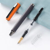 2022 Fountain Pen Metal Ink Pen Retractable EF/F Nib Converter Filler Gun Grey Business Stationery Office school supplies Gift