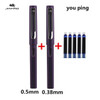 Jinhao 5pcs ink Blue 2pcs Business Office Fountain Pen Student School Stationery Supplies Ink Pens