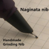 High Quality Fountain Pen Naginata Pen Matte Purple Handmade Grinding Nib Stationery Office School Supplies Ink Pens