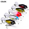 5 Pcs 11.5g 16g 3D Topwater Fishing Lure Whopper Popper Bait Hard Plopper Soft Rotating Tail Tackle Fishing Kit Superior Quality