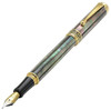 High End Tahiti Black Pearl 18K Gold Plated Fountain Pen