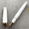 Japan SAILOR Rose Gold And White 21K Fountain Pen Flat Top Crown 1Pcs/Lot