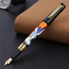 Pimio Picasso 90 High Quality 14K Golden Nib Woman and Flower Elegant and Bright Fountain Pen, Wooden Box Option