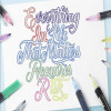 New 12PCS/Set Double Line Pen Metallic Color Magic Outline Marker Pens Glitter for Drawing Painting Doodling School Art Supplies