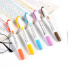 5 Colors/Set Double Headed Highlighter Pen Set Fluorescent Markers Highlighters Pens Art Marker Japanese Cute Kawaii Stationery