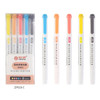 5 Colors/Set Double Headed Highlighter Pen Set Fluorescent Markers Highlighters Pens Art Marker Japanese Cute Kawaii Stationery