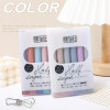 6pcs Half Sugar Highlighter Pens Set Mild & Retro Color Marker Spot Liner for Highlight Drawing Painting Office School A6776