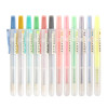 1-Piece Refillable Retractable Highlighters Fluorescent Pen Pastel Highlighter Markers for Highliting Drawing Doodling Coloring