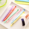12/6Pcs/set Candy Color Highlighters Stamp Pen Cute Inks Creative Marker Fluorescent Pens school Supplies office Stationery