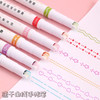 1/6Pcs/set Kawaii Flowers Line Shaped Highlighter Pens Roller Tip Curve Liner Marker for Writing Journaling Drawing Stationery