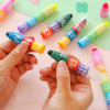 6 Color In 1 Highlighter Marker Pen Creative Stitching Solid Fluorescent Pen Graffiti Painting Pens Kawaii Stationery