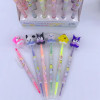 Cute Cartoon Six Color Double Headed Highlighter For Children's Creative Monochrome Student Highlight Marker Pen