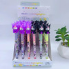 Cute Cartoon Six Color Double Headed Highlighter For Children's Creative Monochrome Student Highlight Marker Pen