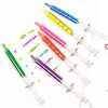 80Pcs Cylinder Cute Kawaii Art colored Marker Graffiti Pen stationery highlighters paint Syringe Lovely Fluorescent