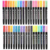 36 Pcs Pen Glitter Markers Shiny Graffiti Pens Highlighters Metal Coloring Aesthetic Propylene Marking Writing Student