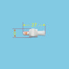 PTFE Valve Microliter Syringes Valve PTFE Stopcock Luer Head Syringe Adapter Special For Micro-injector Microsampler 1 PCS