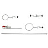 1 Set 50cm Lab Stands With Clamp Clip Flask Clamp Condenser Clamp Iron Stands Laboratory Educational Supplies